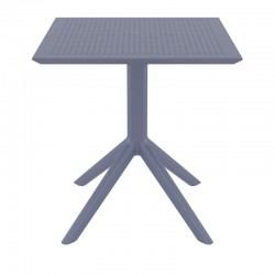 SKY DARK GREY 70X70X74εκ. ΤΡΑΠΕΖΙ ΠΟΛ/ΝΙΟΥ