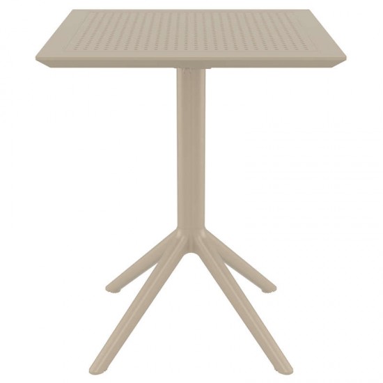 SKY TAUPE 60Χ60X74εκ. ΤΡΑΠΕΖΙ ΠΤΥΣ/ΝΟ ΠΟΛ/ΝΙΟΥ