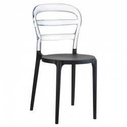 BIBI BLACK/CLEAR TRANSP. ΚΑΡΕΚΛΑ 42X50X85εκ.