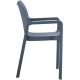 DIVA DARK GREY ΠΟΛΥΘΡΟΝΑ ΠΟΛ/ΝΙΟΥ 57X53X84εκ.