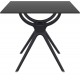 AIR ΤΡΑΠΕΖΙ 80Χ80Χ74εκ. BLACK LAMINATE 12mm