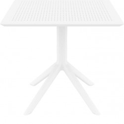 SKY WHITE 80X80X74εκ. ΤΡΑΠΕΖΙ ΠΟΛ/ΝΙΟΥ
