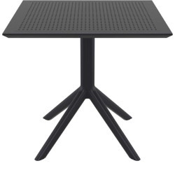 SKY BLACK 80X80X74εκ. ΤΡΑΠΕΖΙ ΠΟΛ/ΝΙΟΥ