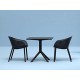 SKY BLACK 80X80X74εκ. ΤΡΑΠΕΖΙ ΠΟΛ/ΝΙΟΥ
