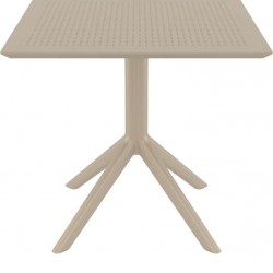 SKY TAUPE 80X80X74εκ. ΤΡΑΠΕΖΙ ΠΟΛ/ΝΙΟΥ