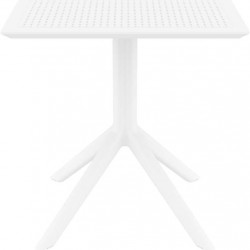 SKY WHITE 70X70X74εκ. ΤΡΑΠΕΖΙ ΠΟΛ/ΝΙΟΥ