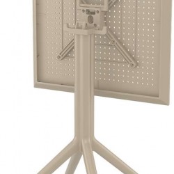 SKY TAUPE 60Χ60X74εκ. ΤΡΑΠΕΖΙ ΠΤΥΣ/ΝΟ ΠΟΛ/ΝΙΟΥ
