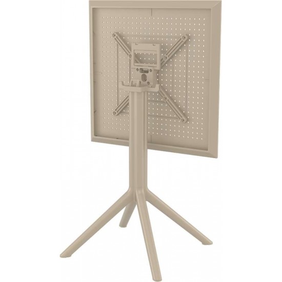 SKY TAUPE 60Χ60X74εκ. ΤΡΑΠΕΖΙ ΠΤΥΣ/ΝΟ ΠΟΛ/ΝΙΟΥ
