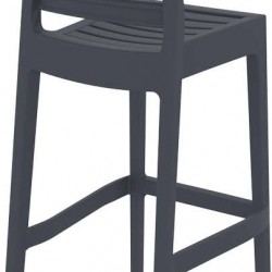 ARES ΣΚΑΜΠΟ ΜΠΑΡ75εκ. DARK GREY ΠΟΛ/ΝΙΟΥ 45Χ51Χ108εκ.