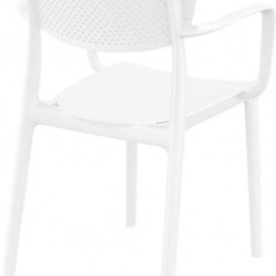 LOFT WHITE ΠΟΛΥΘΡΟΝΑ ΠΟΛ/ΝΙΟΥ 54X53X82εκ.
