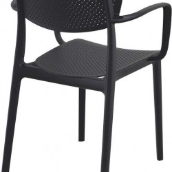 LOFT BLACK ΠΟΛΥΘΡΟΝΑ ΠΟΛ/ΝΙΟΥ 54X53X82εκ.