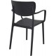 LOFT BLACK ΠΟΛΥΘΡΟΝΑ ΠΟΛ/ΝΙΟΥ 54X53X82εκ.