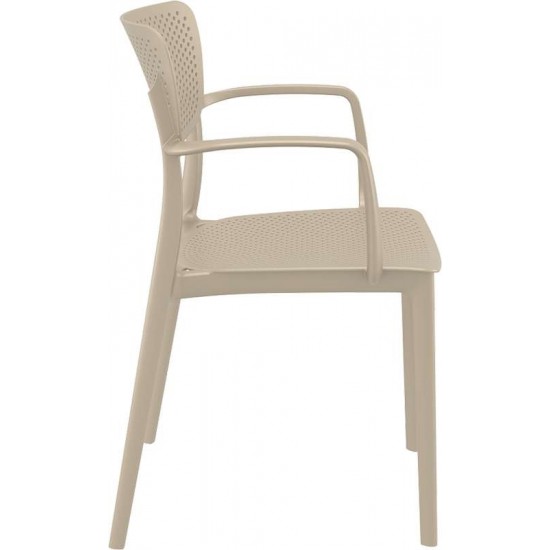 LOFT TAUPE ΠΟΛΥΘΡΟΝΑ ΠΟΛ/ΝΙΟΥ 54X53X82εκ.
