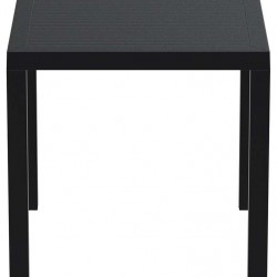 ARES ΤΡΑΠΕΖΙ 80Χ80Χ75εκ. BLACK ΠΟΛ/ΝΙΟΥ