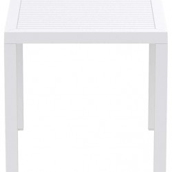 ARES ΤΡΑΠΕΖΙ 80Χ80Χ75εκ. WHITE ΠΟΛ/ΝΙΟΥ