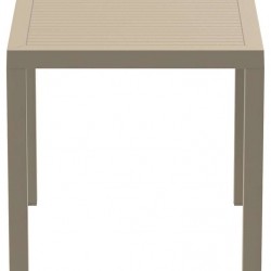 ARES ΤΡΑΠΕΖΙ 80Χ80Χ75εκ. TAUPE ΠΟΛ/ΝΙΟΥ