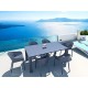 VEGAS DARK GREY 100X180/220Χ75εκ. ΕΠΕΚΤ.ΤΡΑΠΕΖΙ ΠΟΛ/ΝΙΟΥ