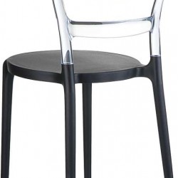 BIBI BLACK/CLEAR TRANSP. ΚΑΡΕΚΛΑ 42X50X85εκ.