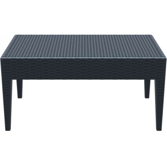 MIAMI DARK GREY ΤΡΑΠΕΖΙ 92Χ53Χ45εκ. ΠΟΛ/ΝΙΟΥ