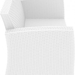 MONACO WHITE 2ΘΕΣΙΟΣ ΚΑΝΑΠΕΣ ΠΟΛ/ΝΙΟΥ 140X79X79εκ.