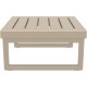 MYKONOS ΤΡΑΠΕΖΙ TAUPE 65X65X33εκ. ΠΟΛ/ΝΙΟΥ