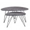 NANCY CONCRETE MDF ΣΕΤ 2 ΤΡΑΠΕΖΑΚΙΑ 90X60X45-60X40X39εκ.