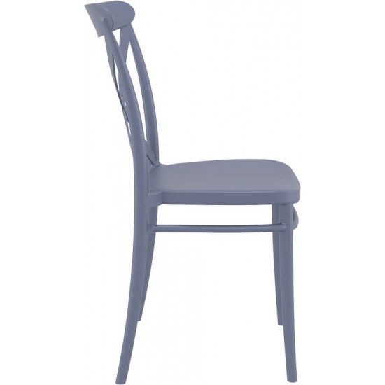 CROSS ΚΑΡΕΚΛΑ DARK GREY ΠΟΛ/ΝΙΟΥ 51Χ51Χ87εκ.