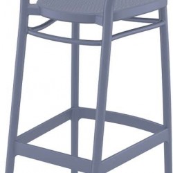 MARCEL 75εκ. ΣΚΑΜΠΟ DARK GREY ΠΟΛ/ΝΙΟΥ 45Χ52Χ106εκ.