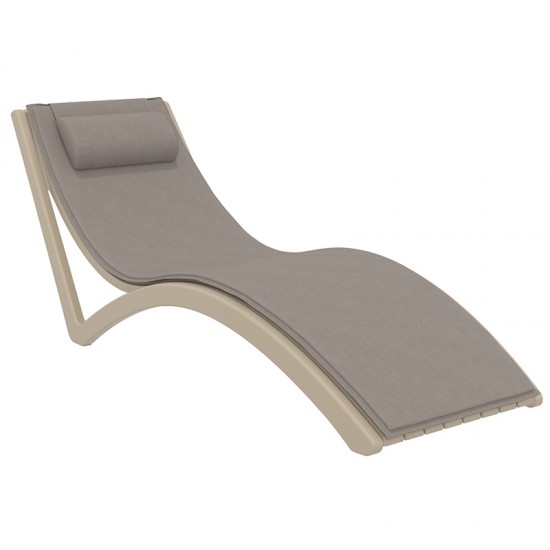 SLIM ΜΑΞΙΛΑΡΙ POLYESTER 5εκ.LIGHT BROWN 41X23X5εκ.