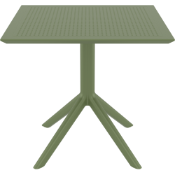 SKY OLIVE GREEN 80X80X74εκ. ΤΡΑΠΕΖΙ  ΠΟΛ/ΝΙΟΥ