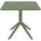 SKY OLIVE GREEN 80X80X74εκ. ΤΡΑΠΕΖΙ  ΠΟΛ/ΝΙΟΥ