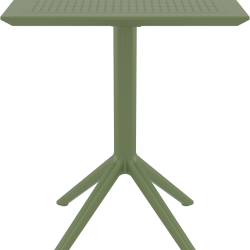 SKY OLIVE GREEN 60Χ60X74εκ. ΤΡΑΠΕΖΙ ΠΤΥΣ/ΝΟ ΠΟΛ/ΝΙΟΥ