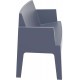 BOX DARK GREY KANAΠEΣ ΠΟΛ/ΝΙΟΥ 138Χ62Χ80εκ.