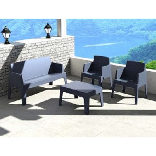 BOX DARK GREY KANAΠEΣ ΠΟΛ/ΝΙΟΥ 138Χ62Χ80εκ.