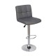 BAR40 GREY PU(Σ2)ΣKAMΠO ΜΕ ΑΜΟΡΤΙΣΕΡ 43X52X113εκ.