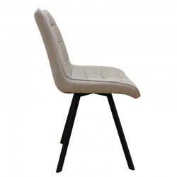 MIRA BEIGE ΥΦΑΣΜΑ(Σ4)ΚΑΡΕΚΛΑ ΜΕΤΑΛΛΙΚΗ 53X59X86εκ.
