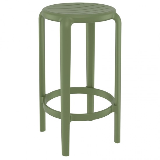 TOM 65εκ. ΣΚΑΜΠΟ OLIVE GREEN ΠΟΛ/ΝΙΟΥ 36X36X65εκ.
