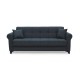 AZUR DARK GREY ΥΦΑΣΜΑ 3ΘΕΣΙΟΣ ΚΑΝΑΠΕΣ/ΚΡΕΒΑΤΙ ΜΕ ΑΠΟΘ.ΧΩΡΟ 210X80X75εκ.