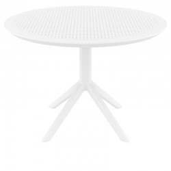 SKY WHITE Φ105X74εκ. ΤΡΑΠΕΖΙ ΠΟΛ/ΝΙΟΥ