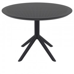 SKY BLACK Φ105X74εκ. ΤΡΑΠΕΖΙ ΠΟΛ/ΝΙΟΥ