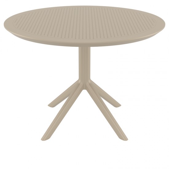 SKY TAUPE Φ105X74εκ. ΤΡΑΠΕΖΙ ΠΟΛ/ΝΙΟΥ