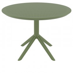 SKY OLIVE GREEN Φ105X74εκ. ΤΡΑΠΕΖΙ ΠΟΛ/ΝΙΟΥ