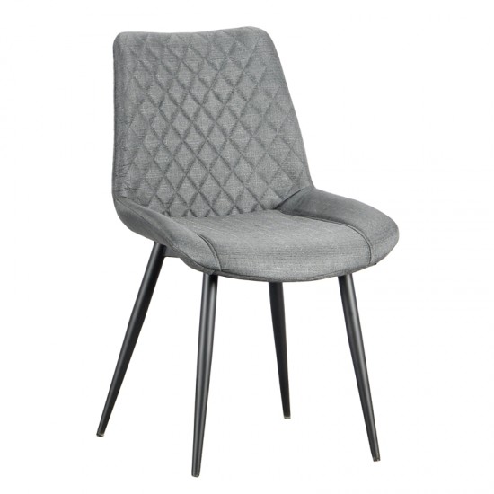 ALESIA GREY ΥΦΑΣΜΑ ΚΑΡΕΚΛΑ ΜΕΤΑΛΛΙΚΗ 54X63X86εκ.