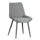 ALESIA GREY ΥΦΑΣΜΑ ΚΑΡΕΚΛΑ ΜΕΤΑΛΛΙΚΗ 54X63X86εκ.
