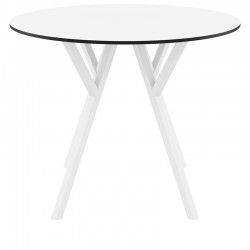 MAX ΤΡΑΠΕΖΙ Φ90Χ74εκ. WHITE LAMINATE 12mm