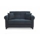 AZUR DARK GREY ΥΦΑΣΜΑ 2ΘΕΣΙΟΣ ΚΑΝΑΠΕΣ/ΚΡΕΒΑΤΙ ΜΕ ΑΠΟΘ.ΧΩΡΟ 150Χ80Χ75εκ.