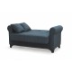 AZUR DARK GREY ΥΦΑΣΜΑ 2ΘΕΣΙΟΣ ΚΑΝΑΠΕΣ/ΚΡΕΒΑΤΙ ΜΕ ΑΠΟΘ.ΧΩΡΟ 150Χ80Χ75εκ.