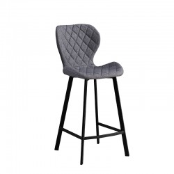 MARTIN ΓΚΡΙ ΥΦΑΣΜΑ(Σ2)66εκ. ΣΚΑΜΠΟ ΜΕΤΑΛΛΙΚΟ 45X49X66-98εκ.