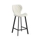 MARTIN OFF WHITE ΥΦΑΣΜΑ(Σ2)66εκ. ΣΚΑΜΠΟ ΜΕΤΑΛΛΙΚΟ 45X49X66-98εκ.
