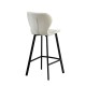 MARTIN OFF WHITE ΥΦΑΣΜΑ(Σ2)73εκ.ΣΚΑΜΠΟ ΜΕΤΑΛΛΙΚΟ 45X49X73-106εκ.